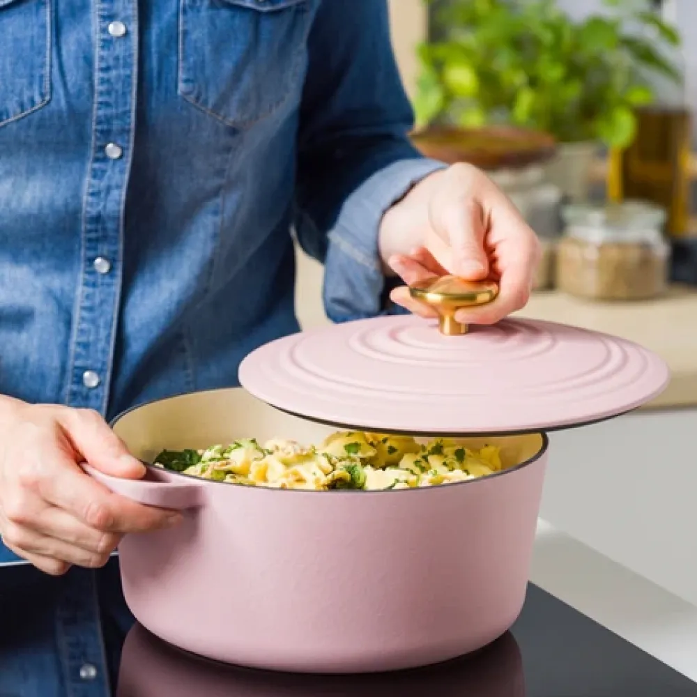 BK Braadpan Bourgogne Stoofpot Blush Pink 24 cm