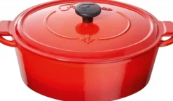 Braadpan Fontignac Mains Libres Ovaal Rood 29 cm