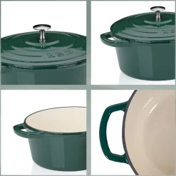 Braadpan Kela Calido Met Deksel Emerald Green 24 cm