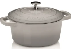 Braadpan Kela Calido met Deksel Rond Grijs 2,5L