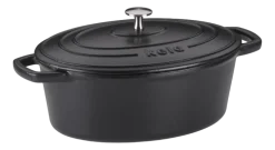 Kela Braadpan Calido Met Deksel Ovaal Zwart 29 x 23 cm Best