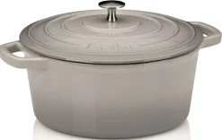 Braadpan Kela Calido met Deksel Rond Grijs 4,6L