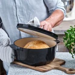 Braadpan KitchenAid Cast Iron Onyx Black 22 cm