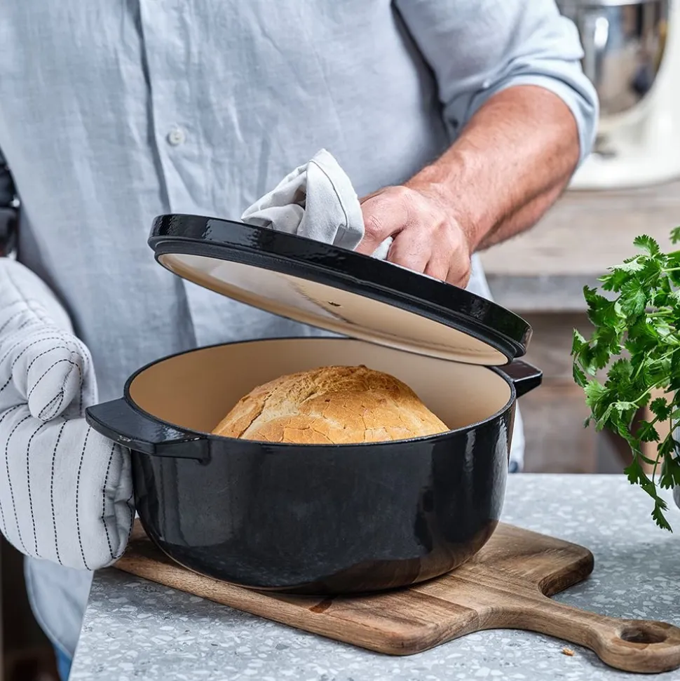 Braadpan KitchenAid Cast Iron Onyx Black 22 cm