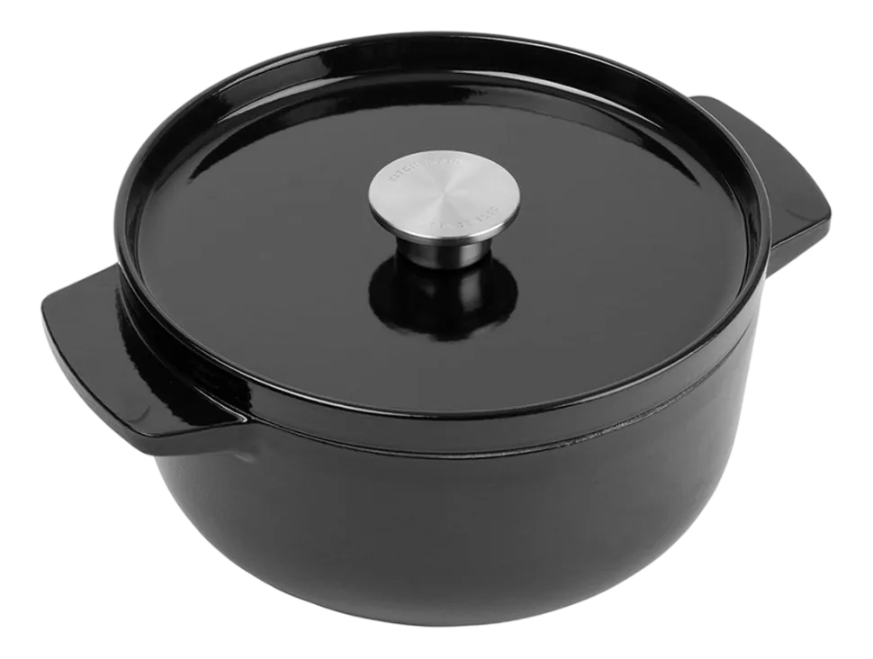 Braadpan KitchenAid Cast Iron Onyx Black 22 cm