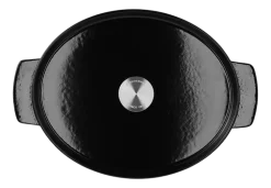 Braadpan KitchenAid Cast Iron Ovaal Onyx Black 30 cm