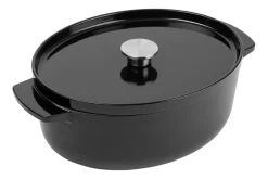 Braadpan KitchenAid Cast Iron Ovaal Onyx Black 30 cm
