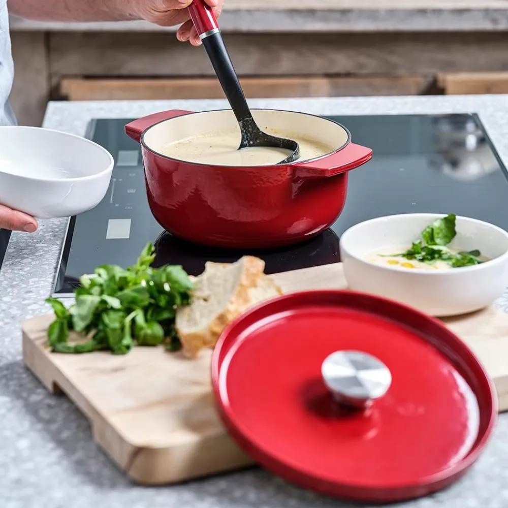 KitchenAid Braadpan Cast Iron Empire Red 22 cm New