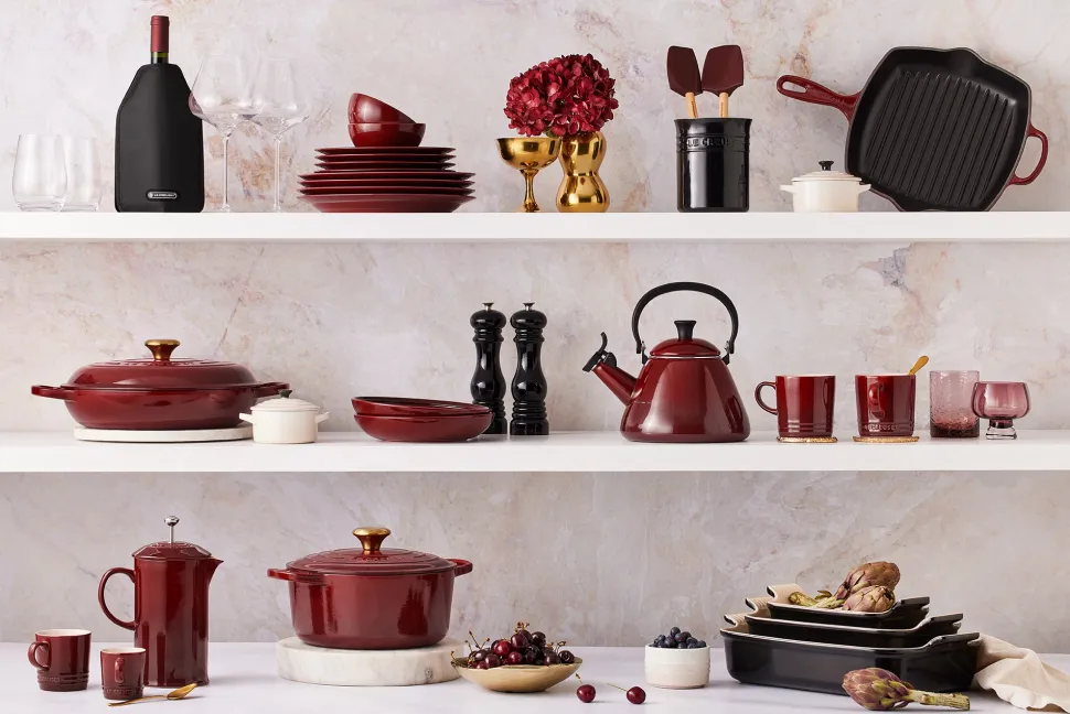 Braadpan Le Creuset Campagnard Garnet 30 cm