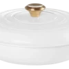 Le Creuset Braadpan Campagnard Rond White 30 cm