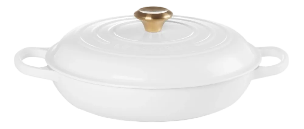 Le Creuset Braadpan Campagnard Rond White 30 cm