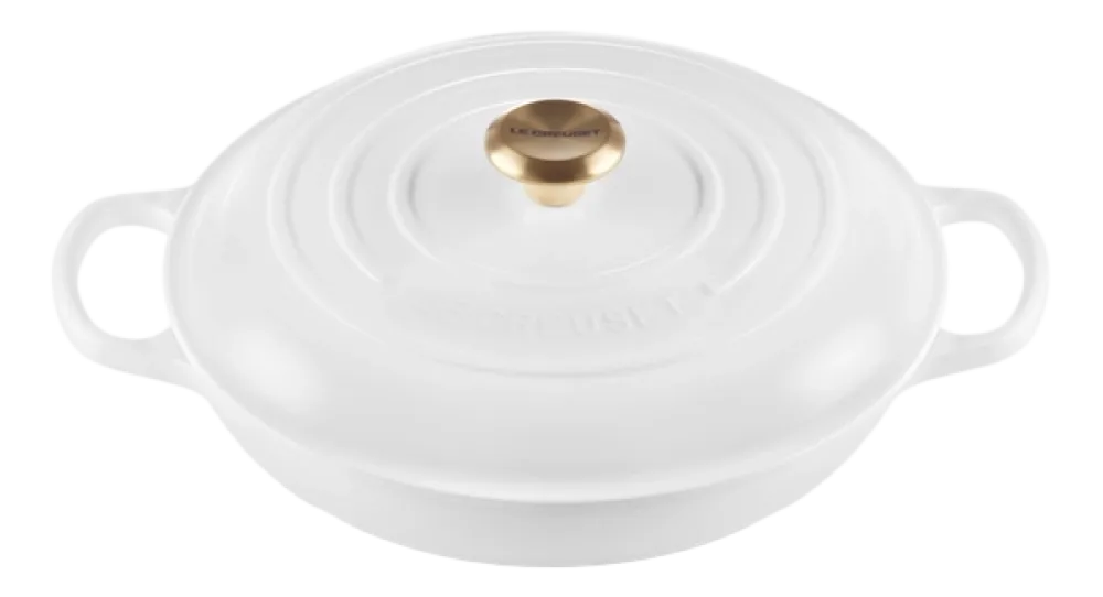 Le Creuset Braadpan Campagnard Rond White 30 cm