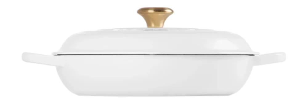 Le Creuset Braadpan Campagnard Rond White 30 cm