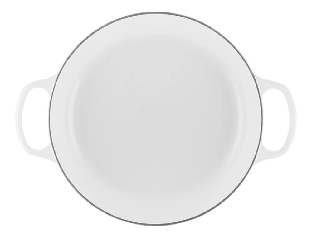 Le Creuset Braadpan Campagnard Rond White 30 cm