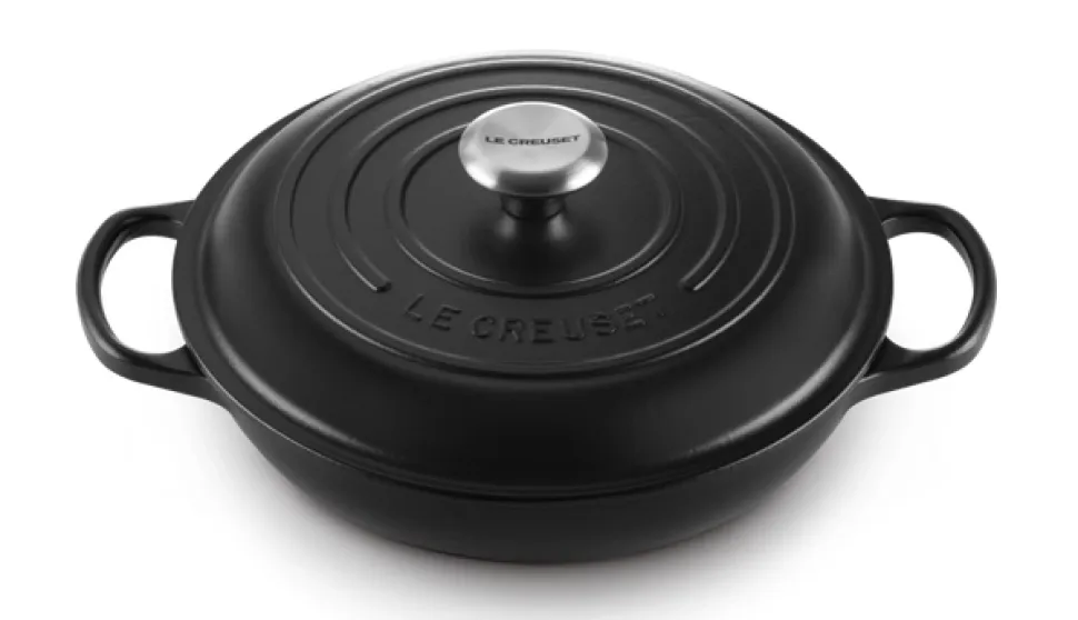 Braadpan Le Creuset Campagnard Zwart 30 cm