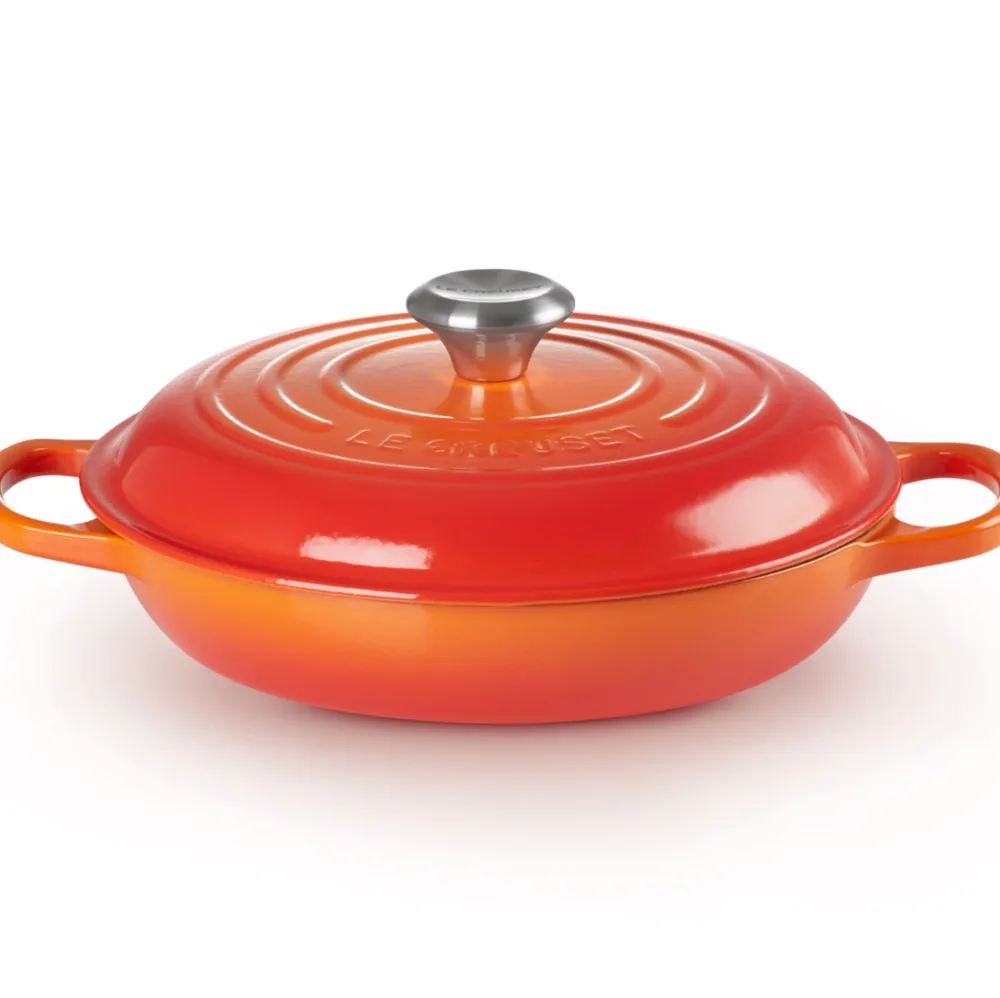 Le Creuset Braadpan Campagnard Oranjerood Outlet