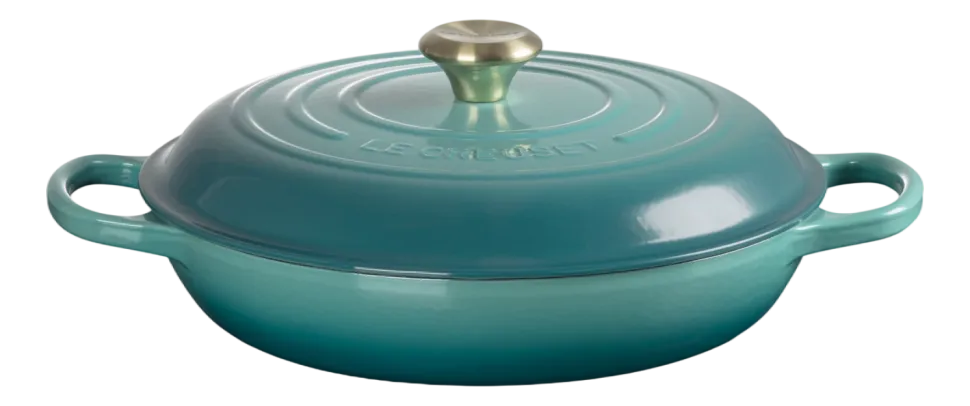 Braadpan Le Creuset Campagnard Bleu Riviera 30 cm