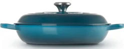 Braadpan Le Creuset Campagnard Deep Teal 30 cm