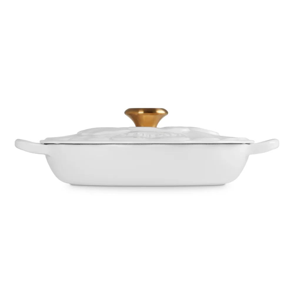 Le Creuset Braadpan Campagnard Bloesem Signature Wit 26 cm Best