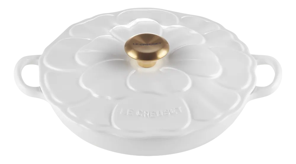Le Creuset Braadpan Campagnard Bloesem Signature Wit 26 cm Best