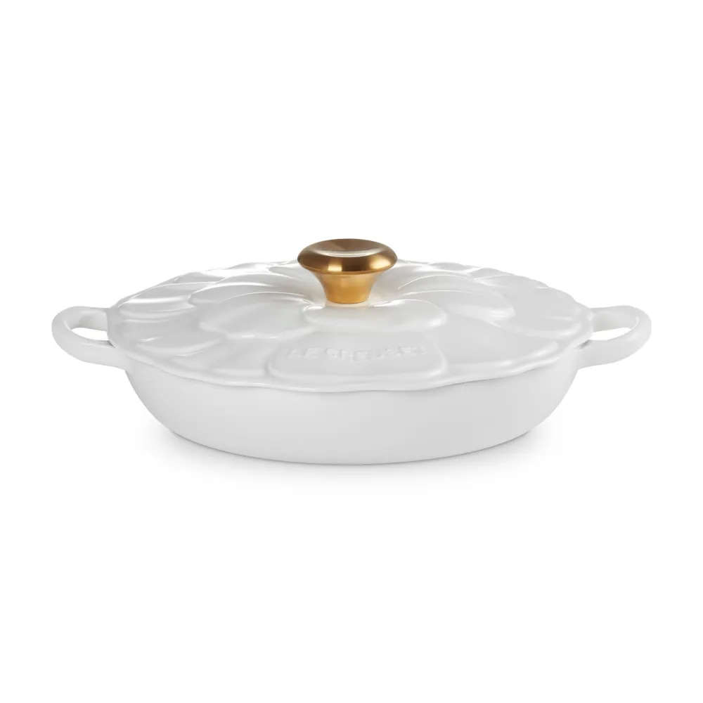 Le Creuset Braadpan Campagnard Bloesem Signature Wit 26 cm Best
