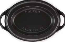 Le Creuset Braadpan Doufeu Ovaal Mat Zwart 32 cm Hot