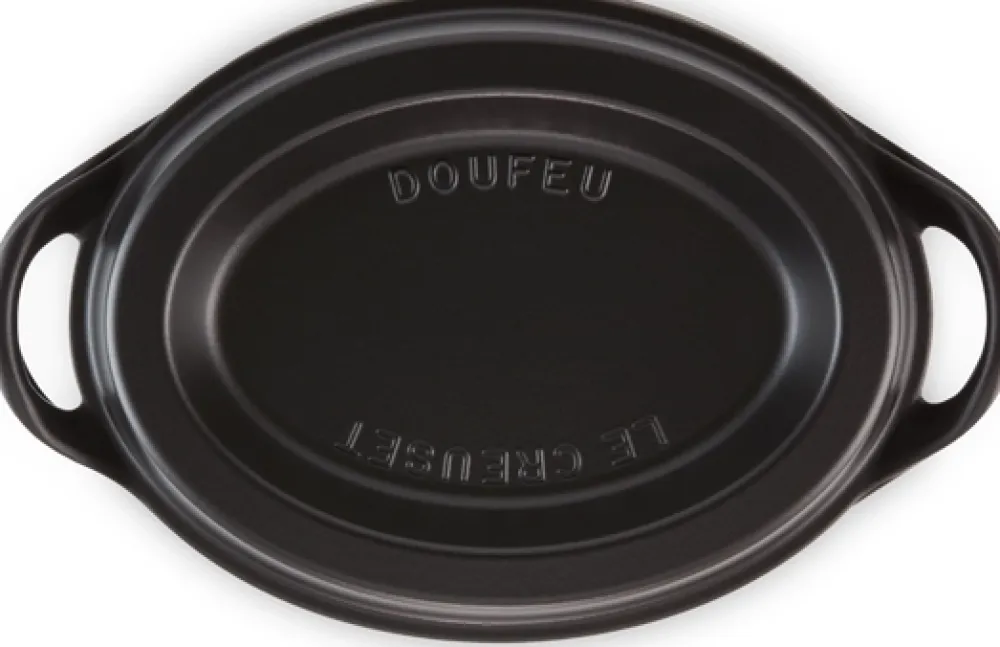 Le Creuset Braadpan Doufeu Ovaal Mat Zwart 32 cm Hot