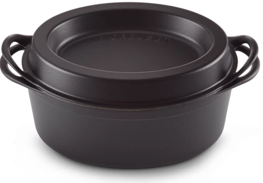 Le Creuset Braadpan Doufeu Ovaal Mat Zwart 32 cm Hot