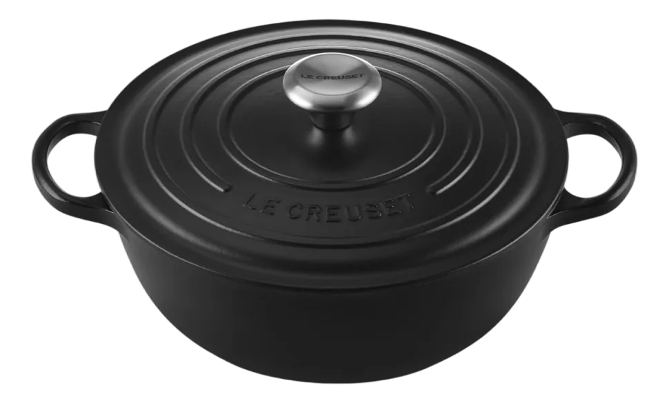Braadpan Le Creuset Marmite Gietijzer Mat Zwart 28 cm