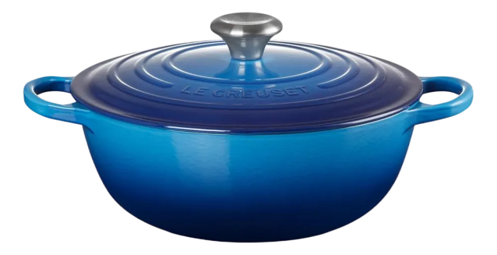 Le Creuset Braadpan Marmite Gietijzer Azure Online