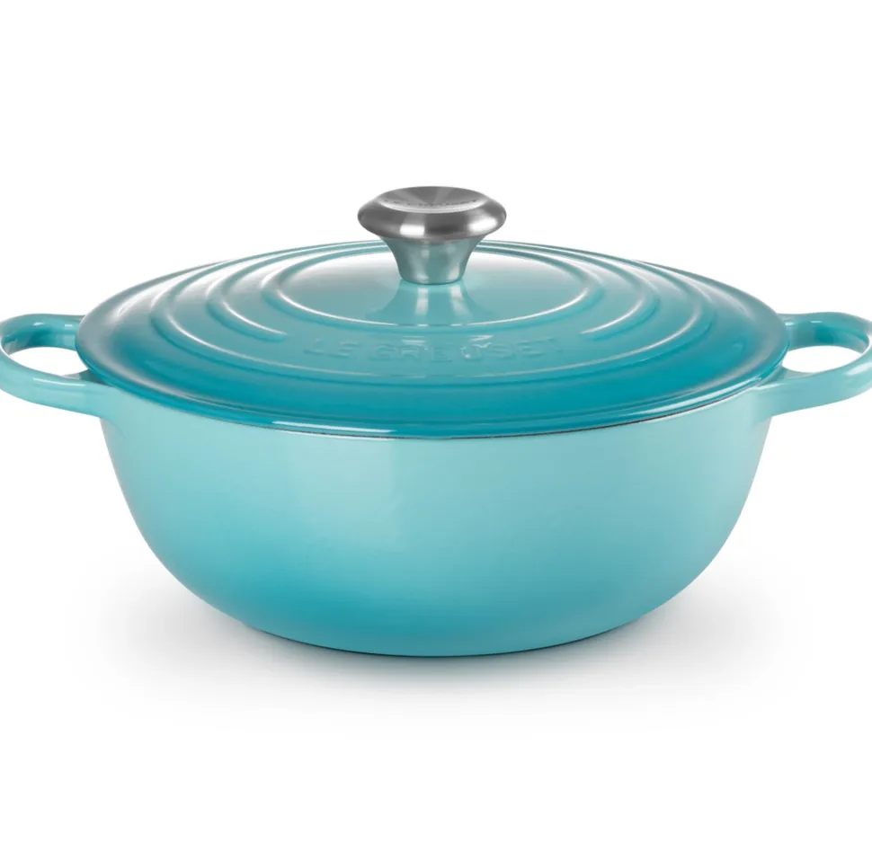 Braadpan Le Creuset Marmite Gietijzer Caribbean Blue 26 cm