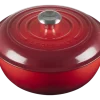Braadpan Le Creuset Marmite Signature Gietijzer Rond Kersenrood 26 cm