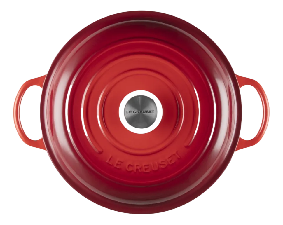 Braadpan Le Creuset Marmite Signature Gietijzer Rond Kersenrood 26 cm