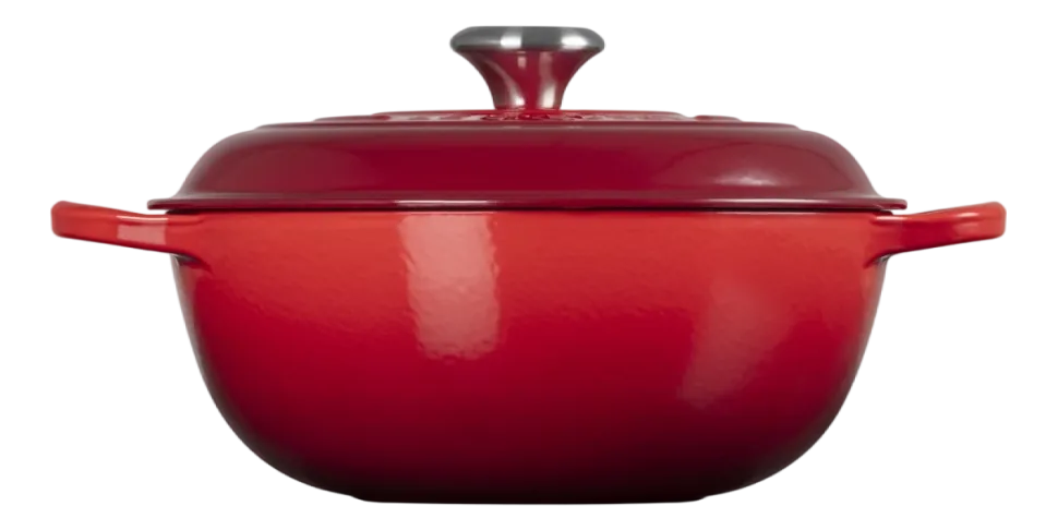 Braadpan Le Creuset Marmite Signature Gietijzer Rond Kersenrood 26 cm