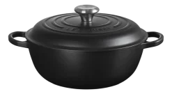 Le Creuset Braadpan Marmite Signature Gietijzer Rond Mat Zwart 26 cm Online