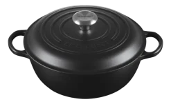 Le Creuset Braadpan Marmite Signature Gietijzer Rond Mat Zwart 26 cm Online
