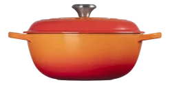 Le Creuset Braadpan Marmite Signature Gietijzer Rond Oranjerood 26 cm Online