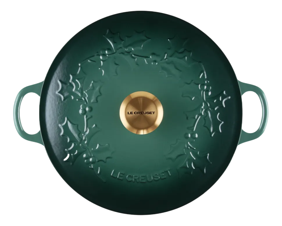 Braadpan Le Creuset Marmite Winter Holly Collection Artichaut 26 cm