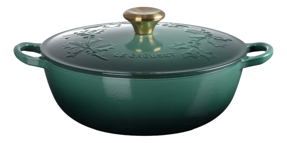 Braadpan Le Creuset Marmite Winter Holly Collection Artichaut 26 cm