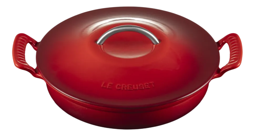 Braadpan Le Creuset Modern Heritage Campagnard Laag Kersenrood 28 cm