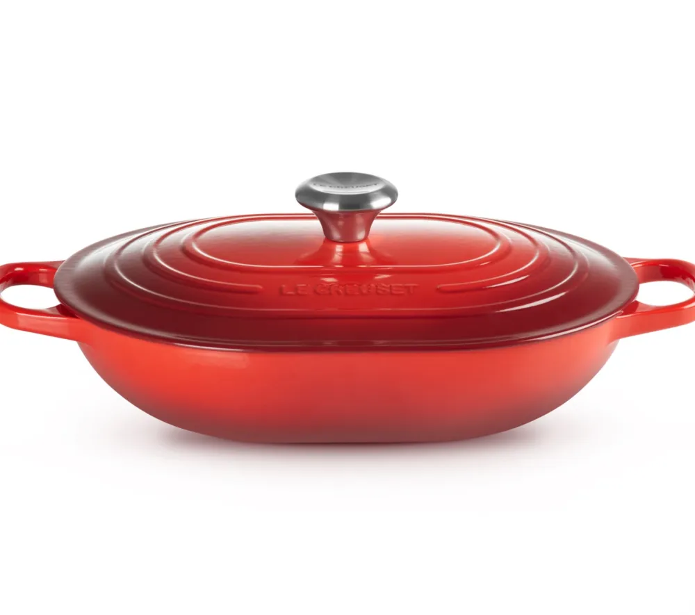 Le Creuset Braadpan Oblong Kersenrood 31 cm Sale