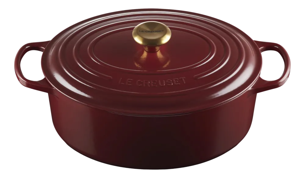 Le Creuset Braadpan Signature Ovaal Garnet 29 cm Hot