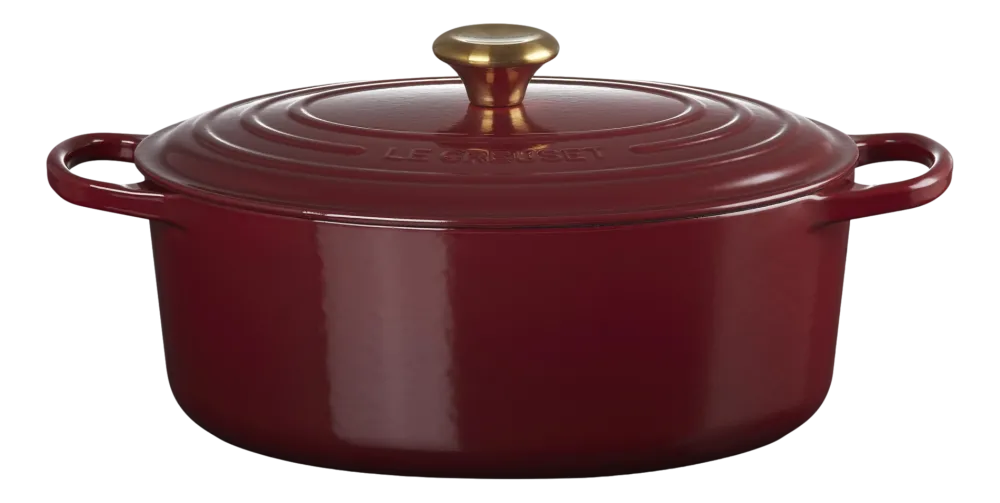Le Creuset Braadpan Signature Ovaal Garnet 29 cm Hot