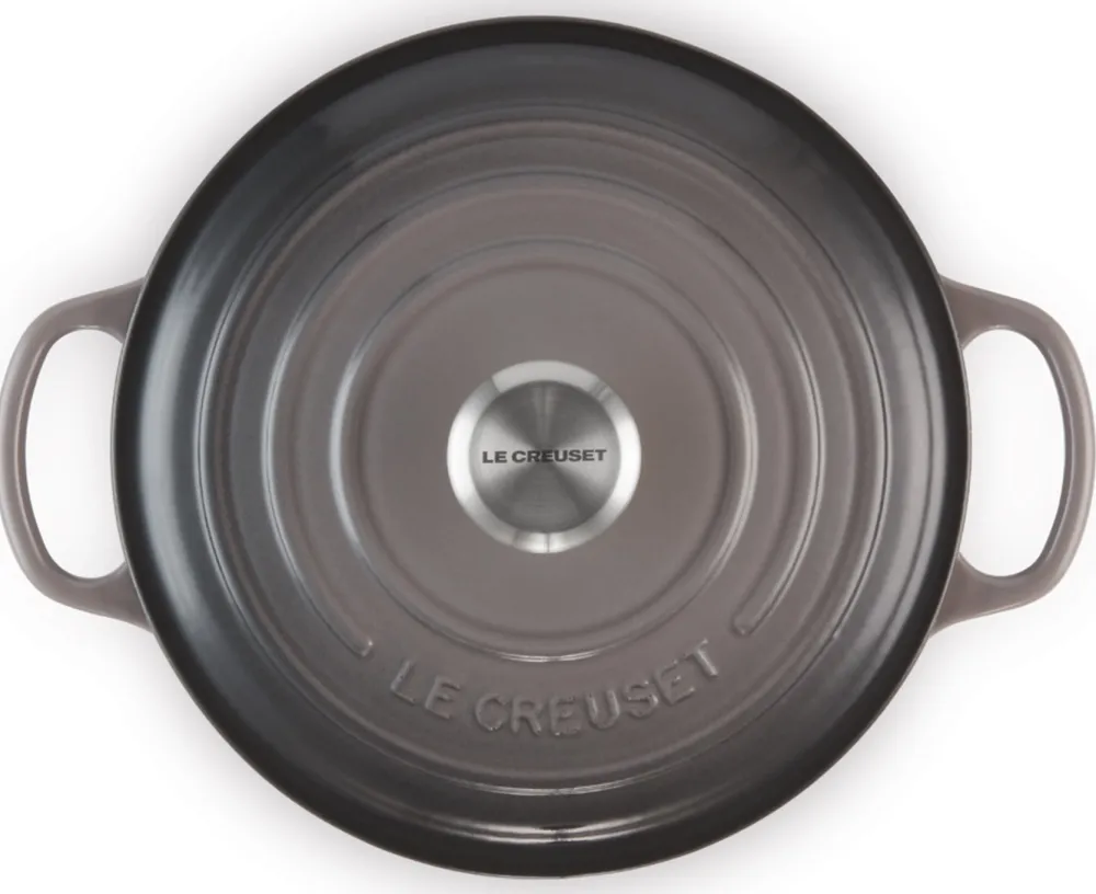 Le Creuset Braadpan Signature Rond Flint 24 cm Hot
