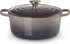 Le Creuset Braadpan Signature Rond Flint 24 cm Hot