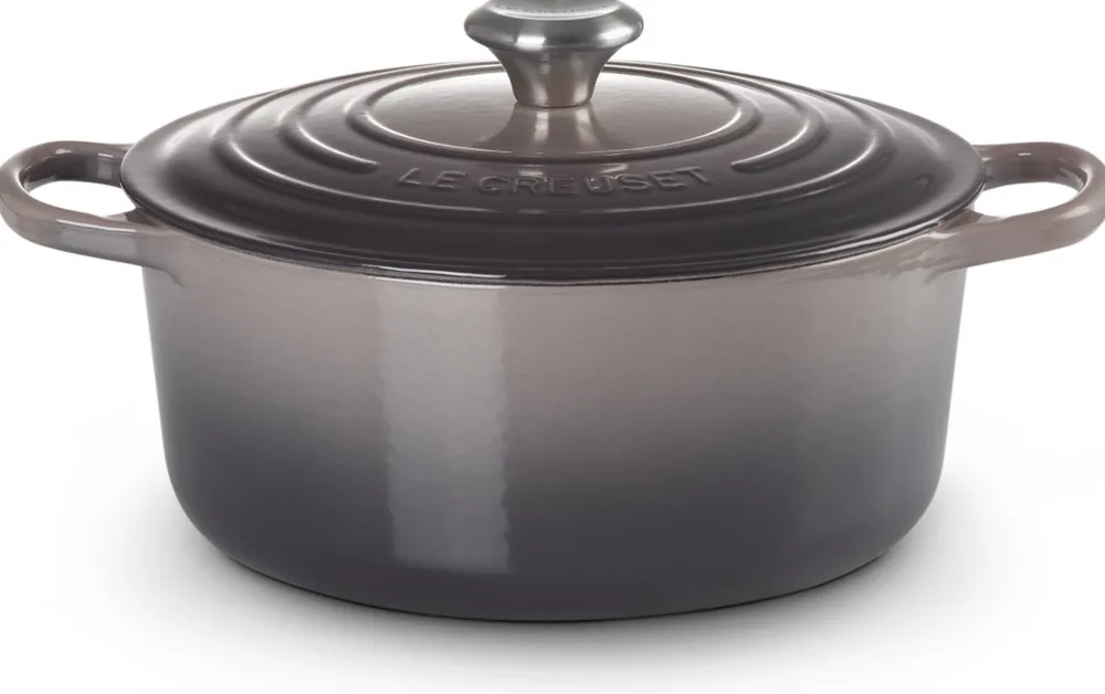Le Creuset Braadpan Signature Rond Flint 24 cm Hot