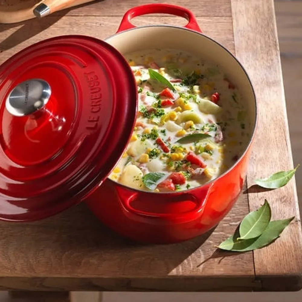 Le Creuset Braadpan Signature Rond Kersenrood 28 cm New