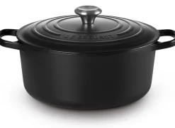 Le Creuset Braadpan Signature Rond Mat Zwart 28 cm Discount