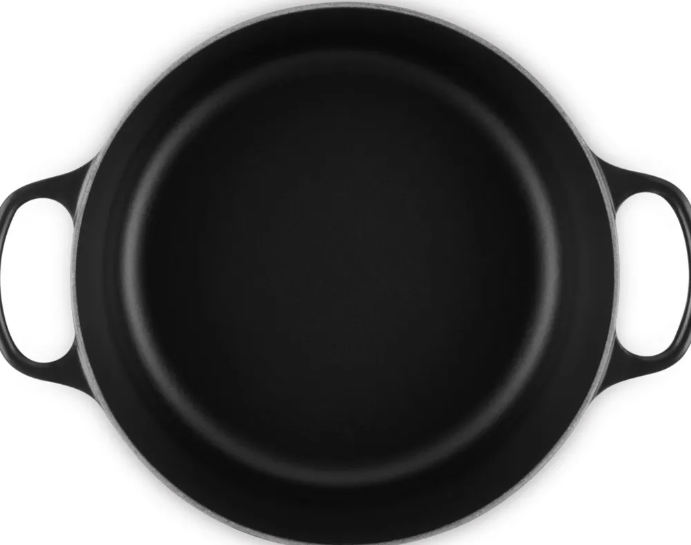 Le Creuset Braadpan Signature Rond Mat Zwart 28 cm Discount