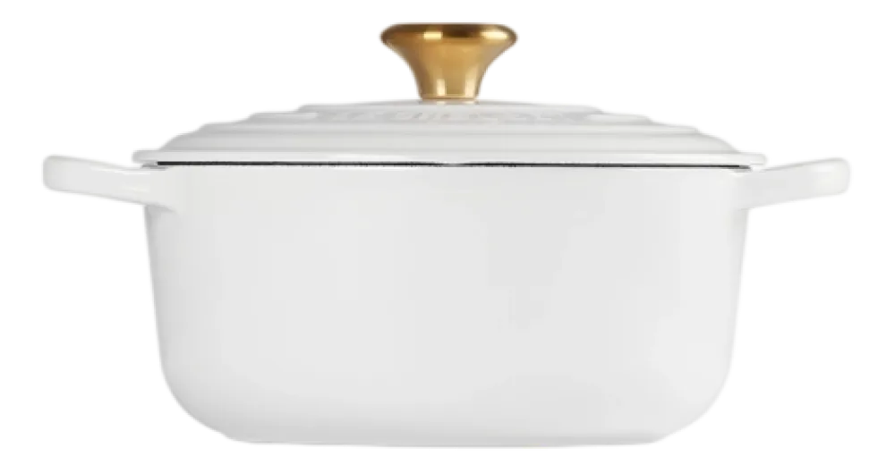 Le Creuset Braadpan Signature Rond White 20 cm Outlet